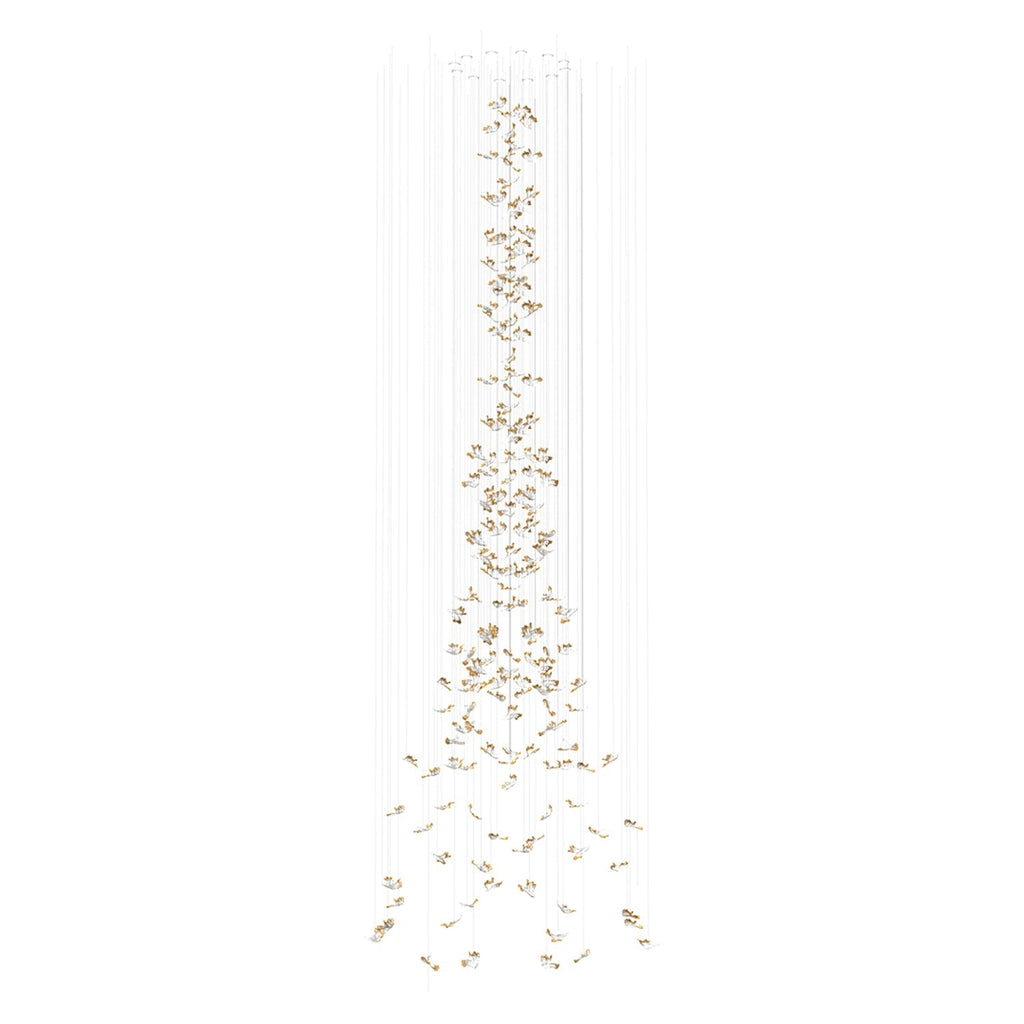 Galaxy Frosted Petals Frozen Chandelier