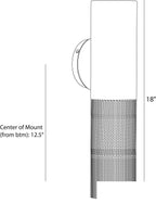 Punch Small Outdoor Wall Sconce GADWC13 technical dimension drawing