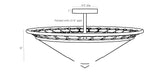 Terrace Flush Mount GCDFS01 technical dimension drawing