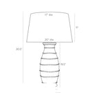 Spitzy Table Lamp GCPTC01-361 technical dimension drawing