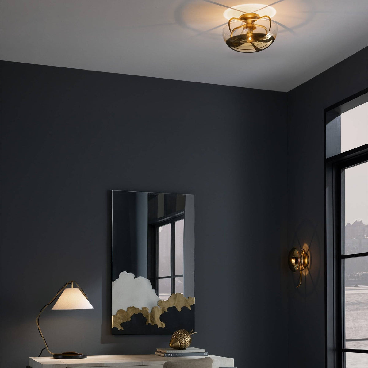 Corona Flush Mount GDDFC01 room scene