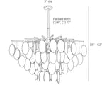 Tiffany Chandelier GJDLC01 technical dimension drawing