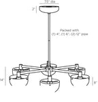 Boîte Chandelier GKDMC01 technical dimension drawing