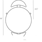 Boîte Wall Sconce GKDWC01 technical dimension drawing