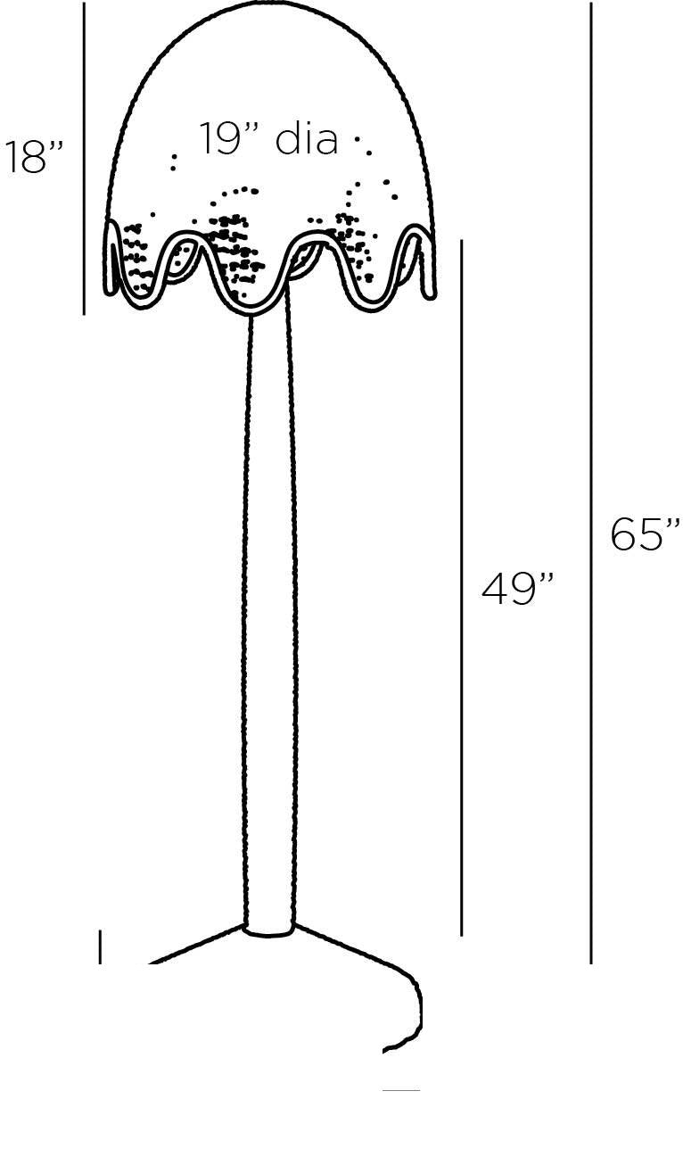 Mar Floor Lamp GKPFS01 technical dimension drawing