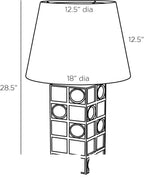 Empire Table Lamp GKPTC02-SH019 technical dimension drawing