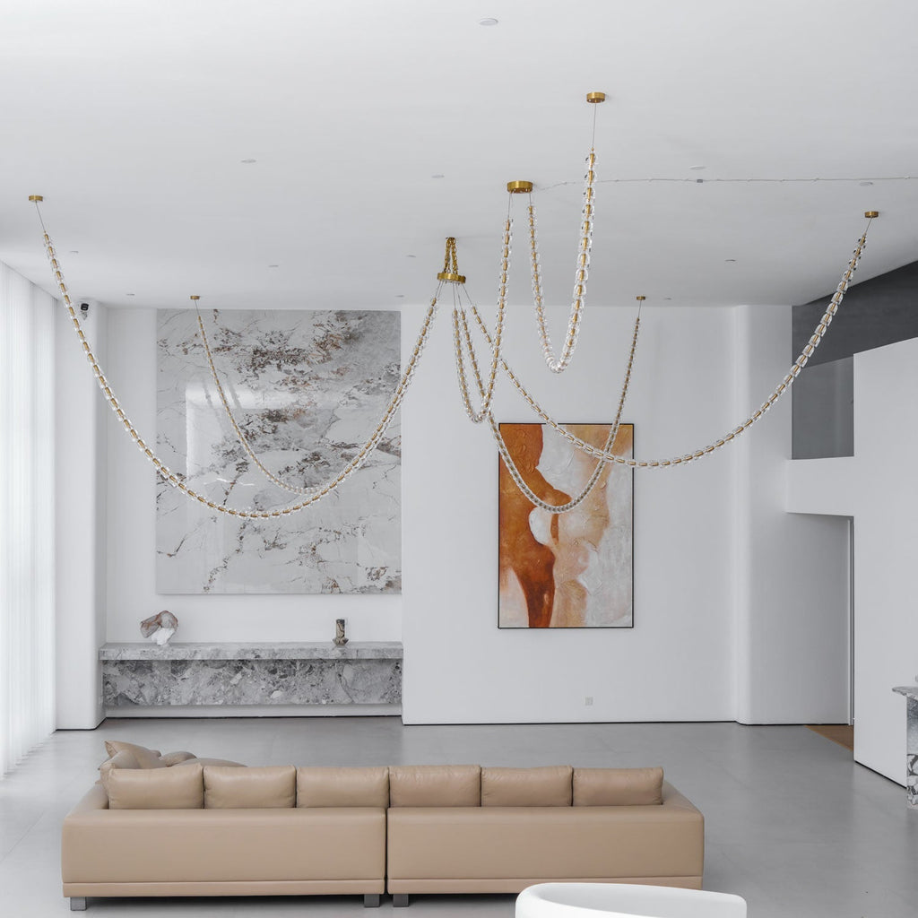 Gabriel Gold Crystal Chandelier