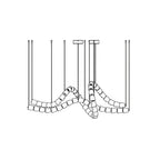 Gabriel Gold Crystal Chandelier