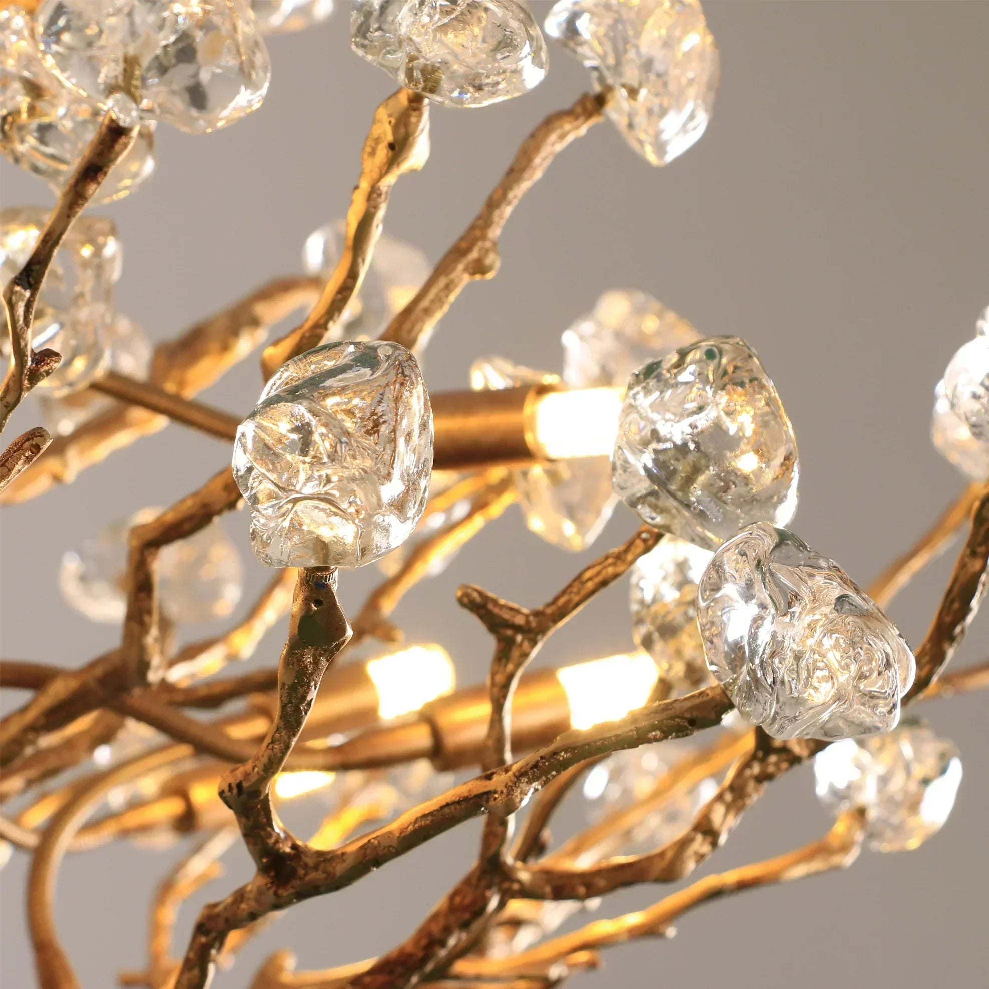 Gemstone Branch Chandelier with Artistic Design for Bedroom or Living Room