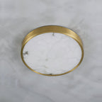 Geometric Alabaster Recessed Ceiling Light