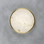 Geometric Alabaster Recessed Ceiling Light
