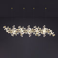 Gingko Leaves Ceramics Spiral Branch Chandelier