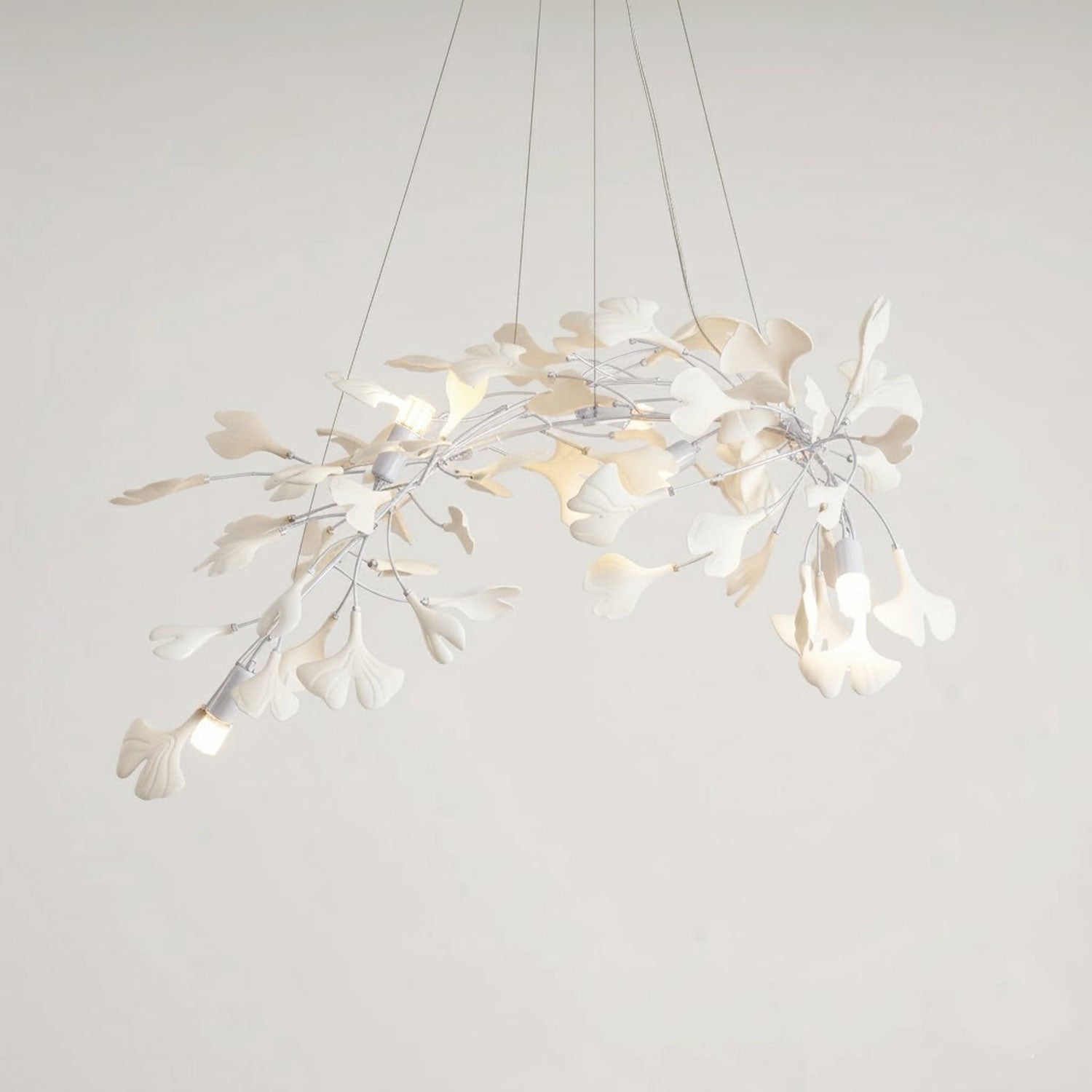 Gingko Ceramic Branch Chandelier A