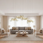 Gingko Ceramic Branch Chandelier C