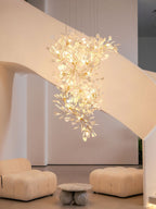 Gingko Ceramic Branch Chandelier F