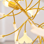 Gingko Ceramic Branch Chandelier F
