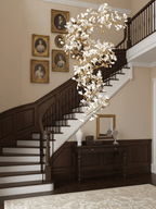 Gingko Ceramic Branch Chandelier Q