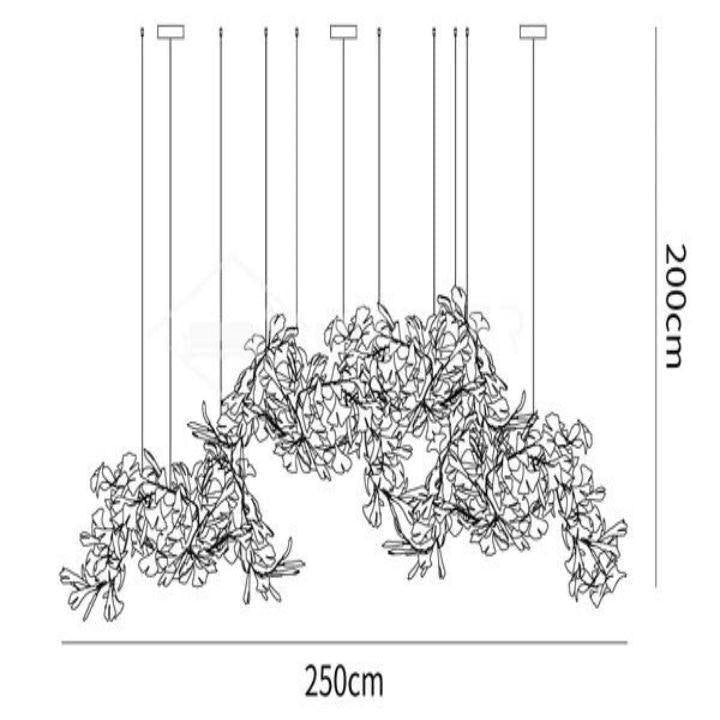 Ginkgo Luxury Branch Chandelier Style H
