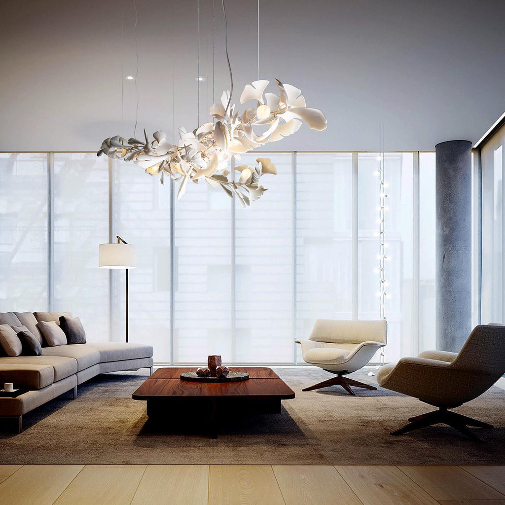 Gingko Ceramic Branch Chandelier A