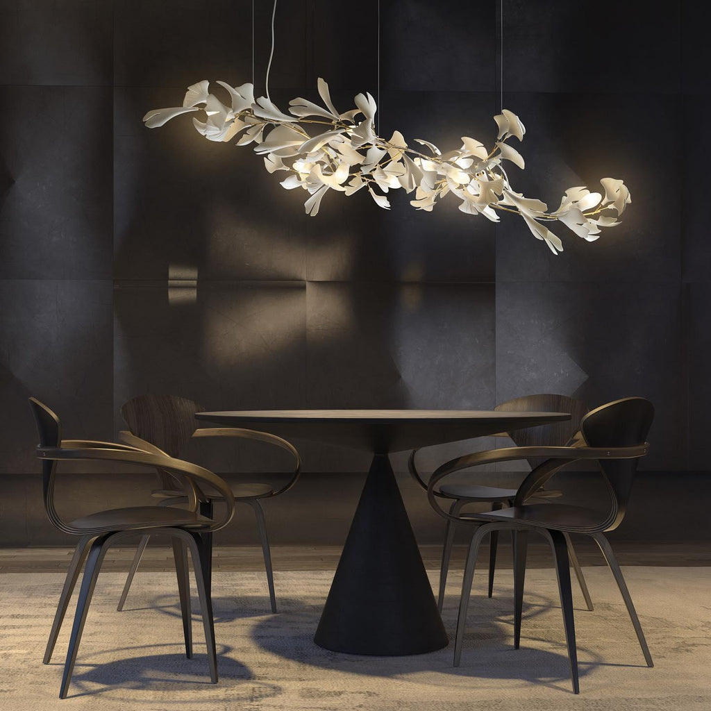 Gingko Ceramic Branch Chandelier A