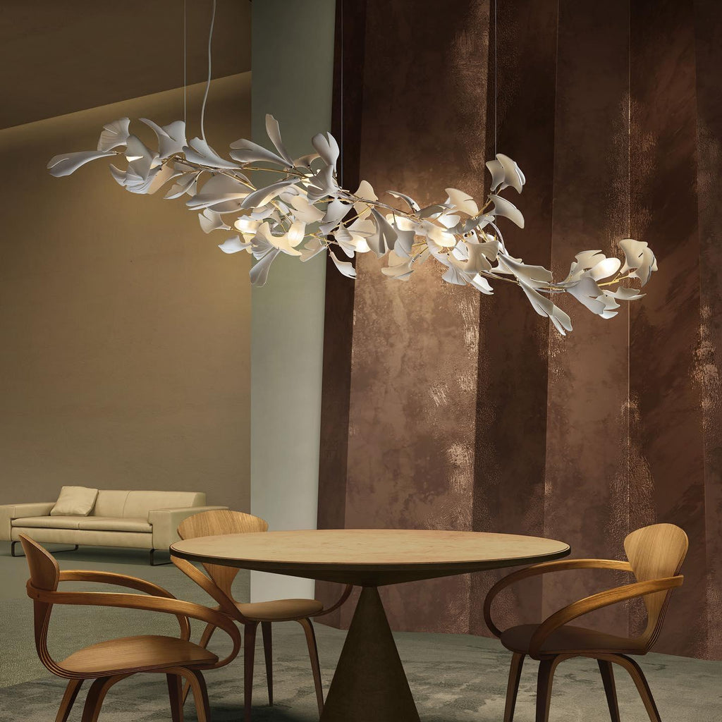 Gingko Ceramic Branch Chandelier A