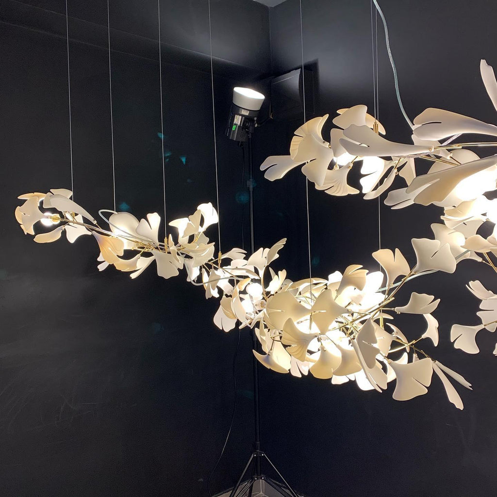 Gingko Ceramic Branch Chandelier A
