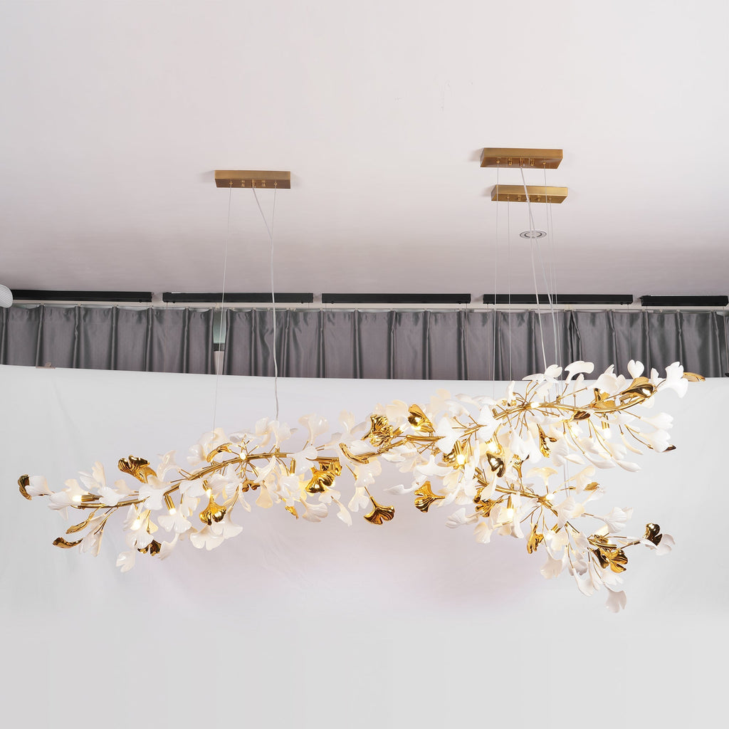 Gingko Ceramic Branch Chandelier A