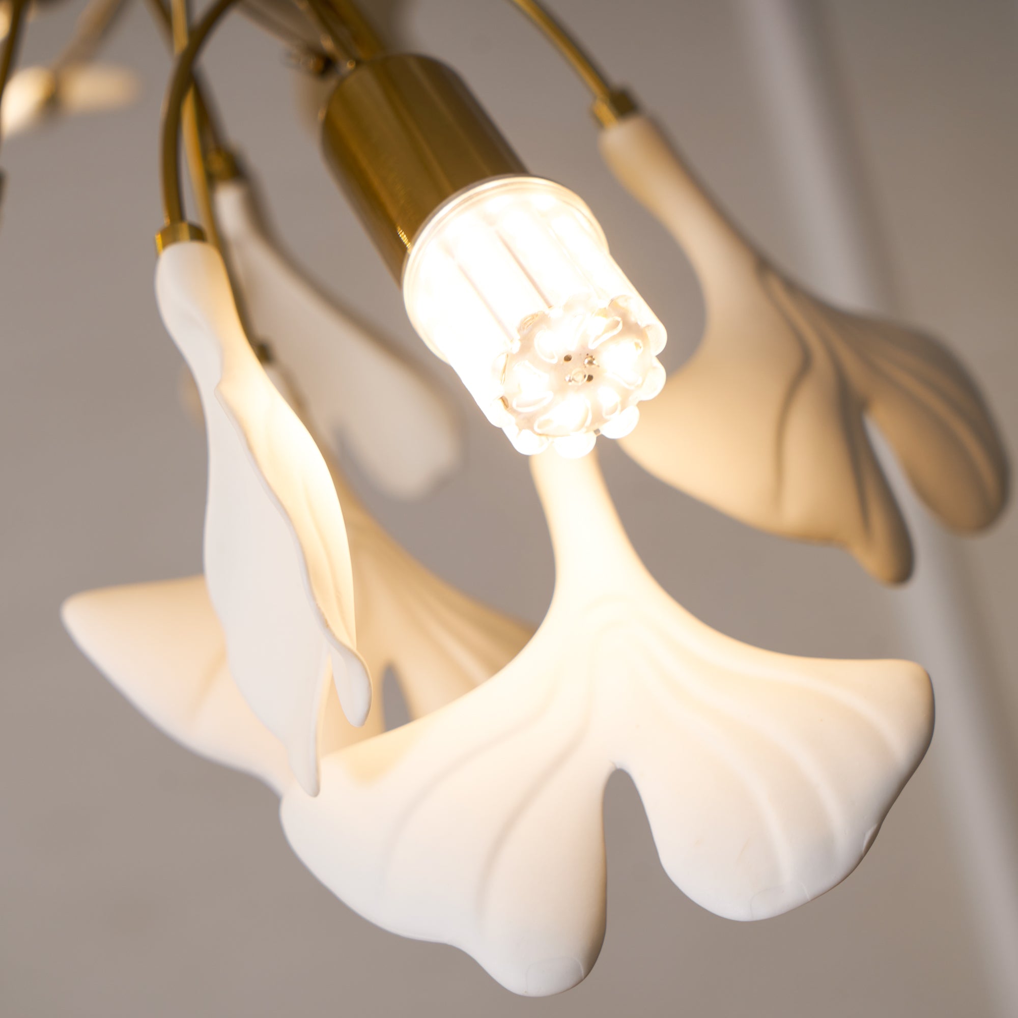 Gingko Ceramic Branch Chandelier A