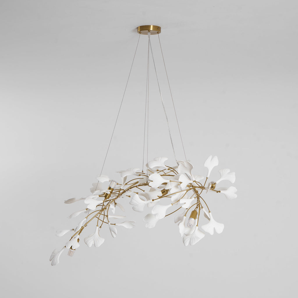 Gingko Ceramic Branch Chandelier A