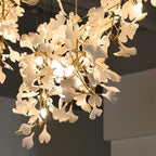 Gingko Ceramic Branch Chandelier C