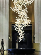 Gingko Ceramic Branch Chandelier F