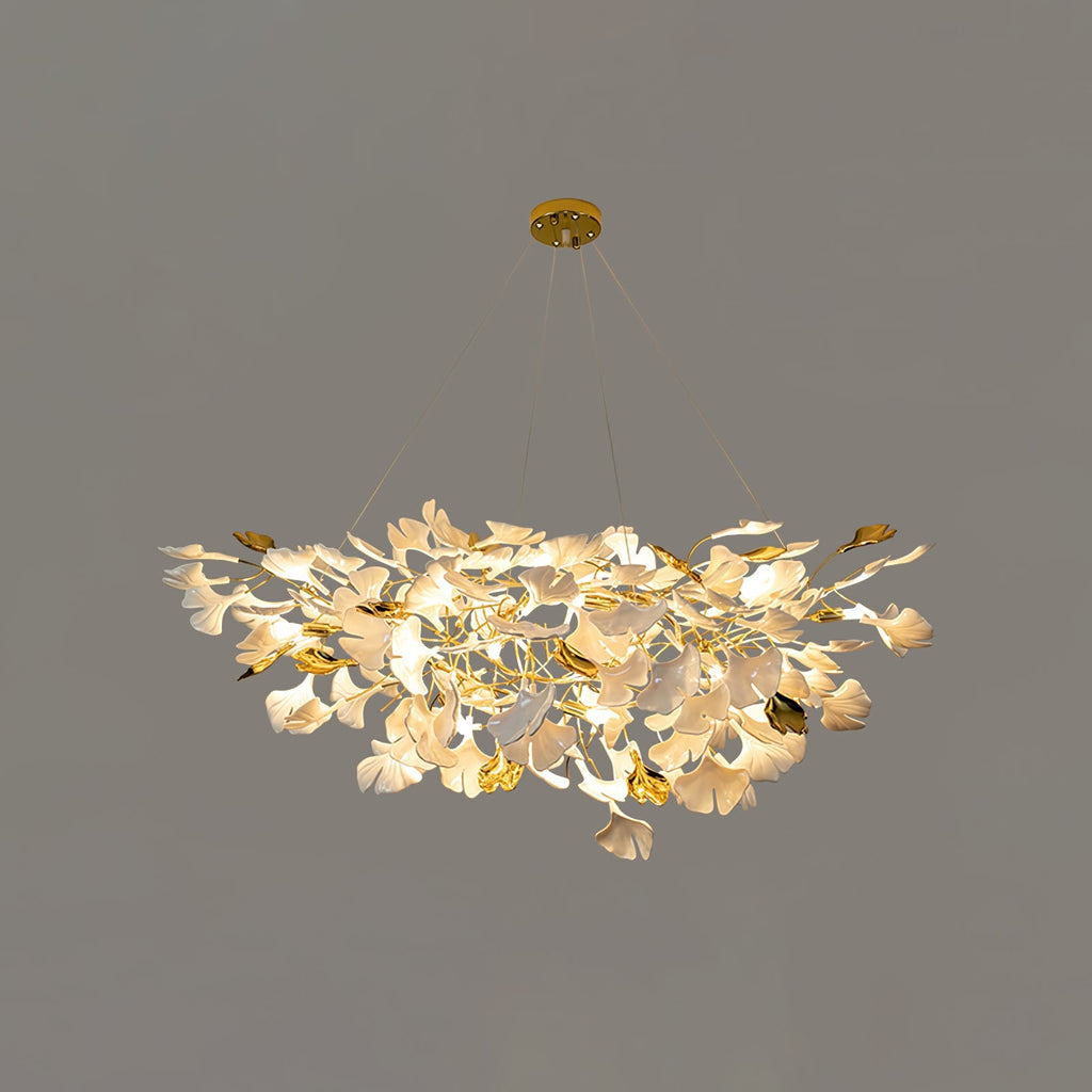 Gingko Ceramic Branch Chandelier Z