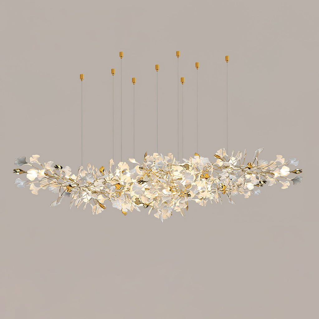 Gingko Ceramic Branch Chandelier Z