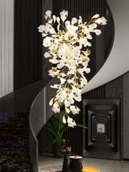 Gingko Ceramic Branch Chandelier Z