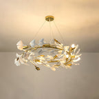 Gingko Ceramic Branch Chandelier Z