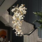 Gingko Ceramic Branch Chandelier Z
