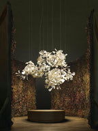 Gingko Ceramic Branch Chandelier F