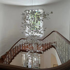 Ceramic Ginkgo Leaves Branch Flower Chandelier