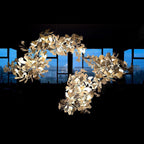 Gingko Ceramic Branch Chandelier C