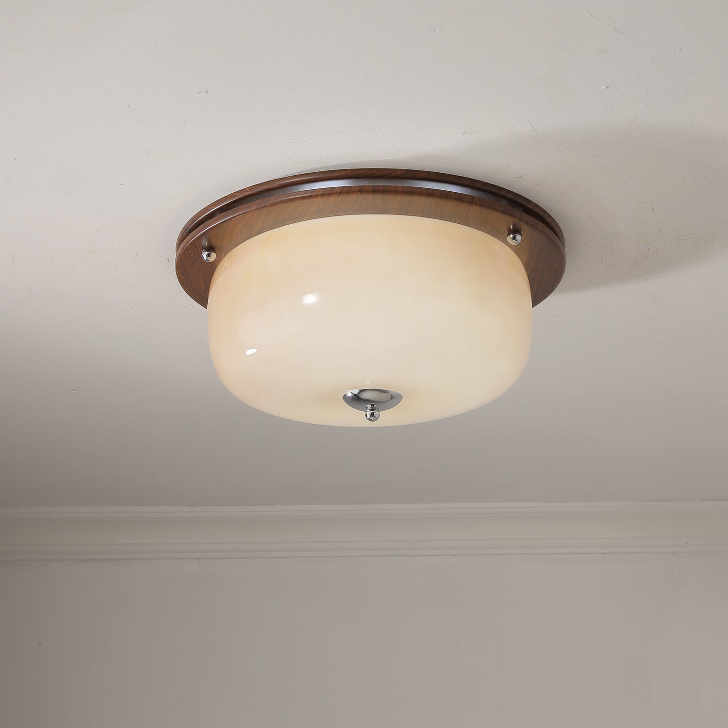 Glass Dome Ceiling Light