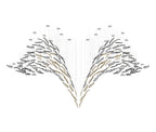 Galaxy Glass Feathers Flying Chandelier