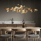Gold Leaf Branch Chandelier