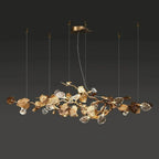 Gold Leaf Branch Chandelier