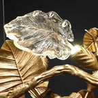 Gold Leaf Branch Chandelier
