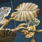 Gold Leaf Branch Chandelier