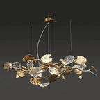 Gold Leaf Branch Chandelier