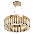 Modern Round Metal Crystal Chandelier for Dining Room / bedroom