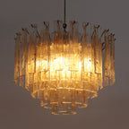 Golden Amber Murano Glass Chandelier