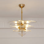 Petals Gold Murano Chandelier