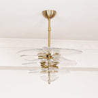 Petals Gold Murano Chandelier